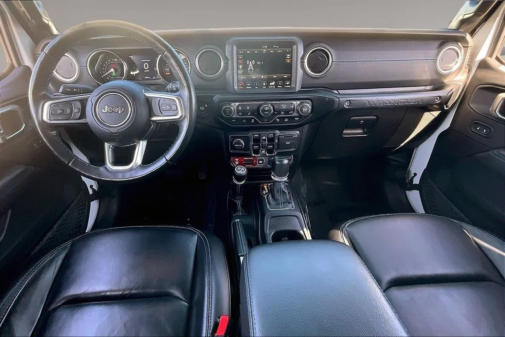 Used 2022 White Jeep Unlimited Rubicon 4xe image 7