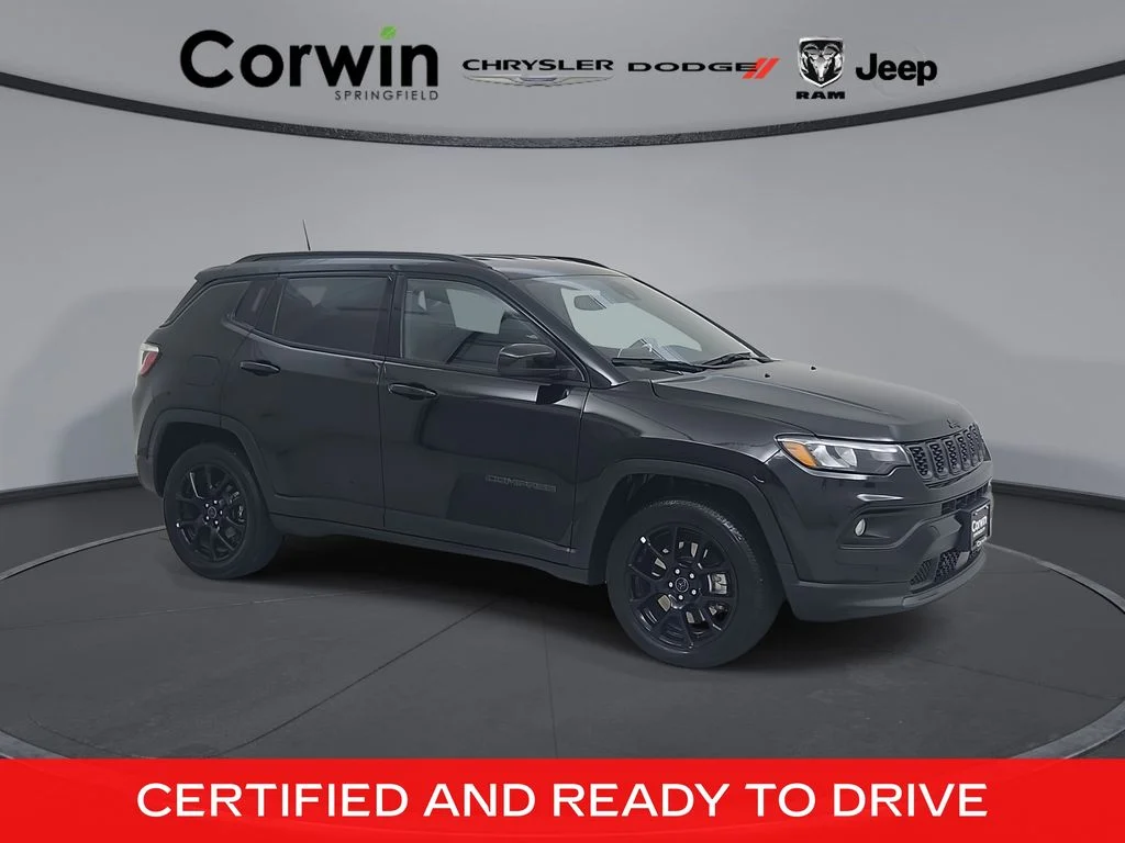 Certified Used 2025 Black Jeep Latitude image 1