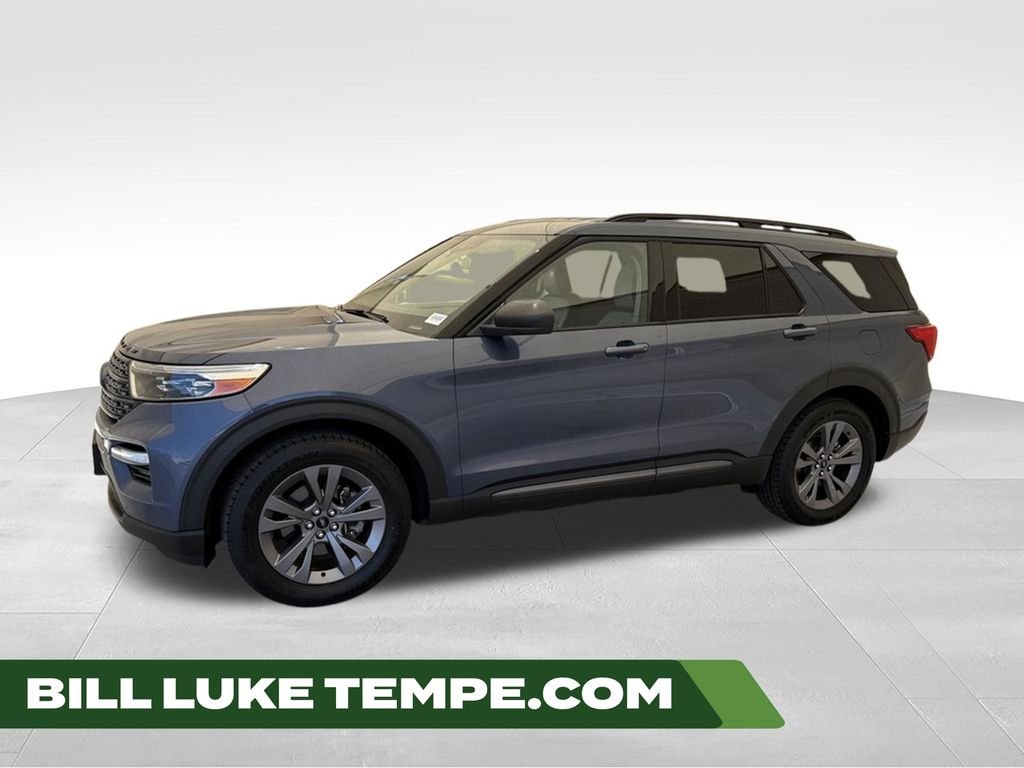 Used 2021 Blue Metallic Ford XLT image 1