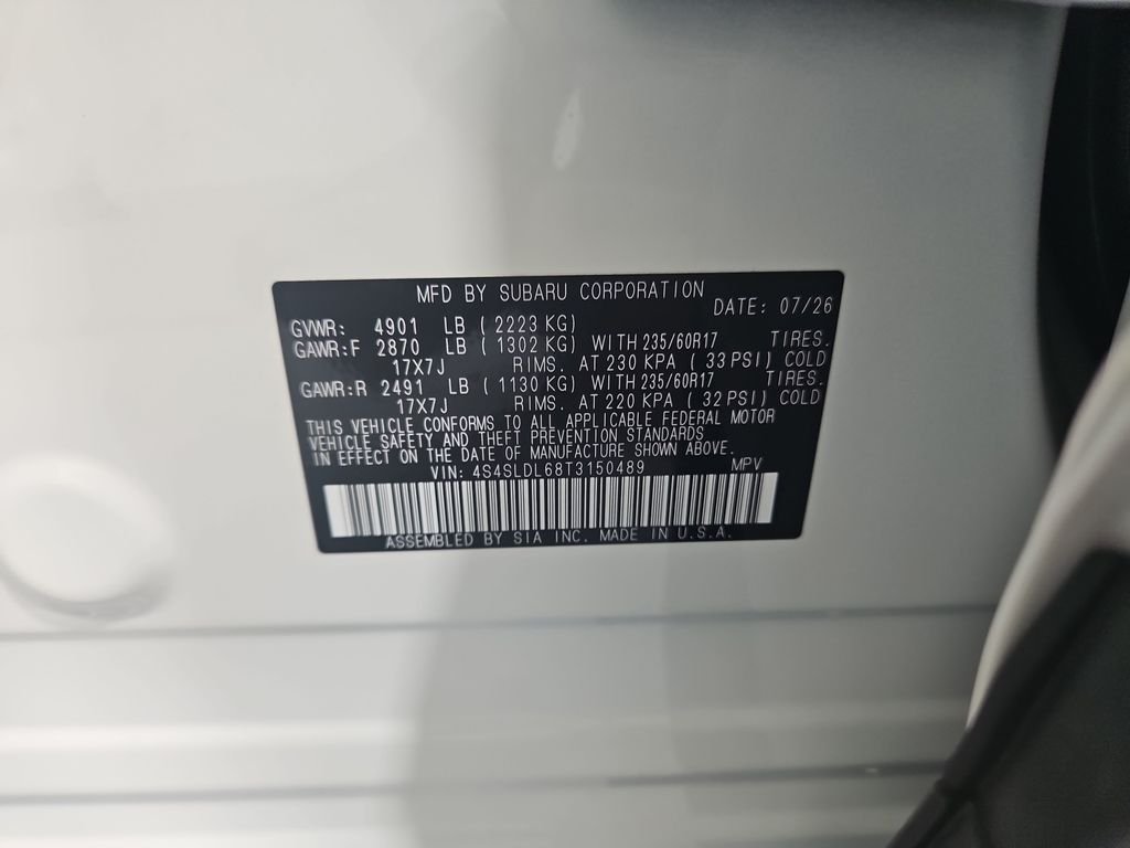 New 2026 White Subaru Wilderness image 30