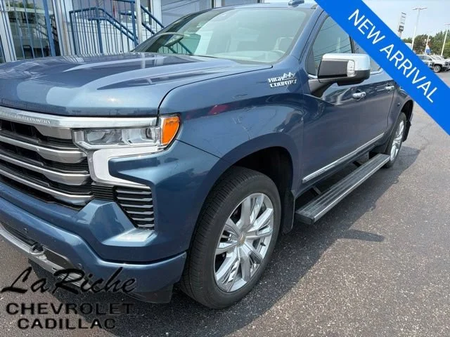 Used 2024 Lakeshore Blue Metallic Chevrolet High Country image 1