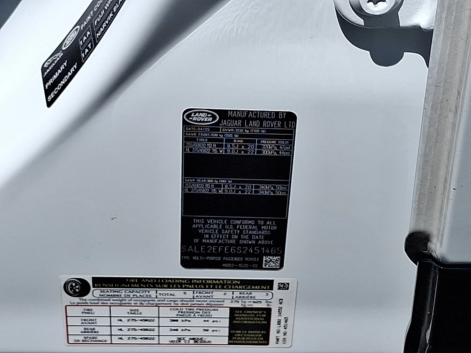Certified Used 2025 Fuji White - 1AA Land Rover 110 P500 X-Dynamic SE image 27