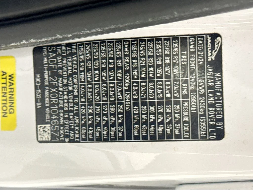 Certified Used 2024 White Jaguar P250 image 33