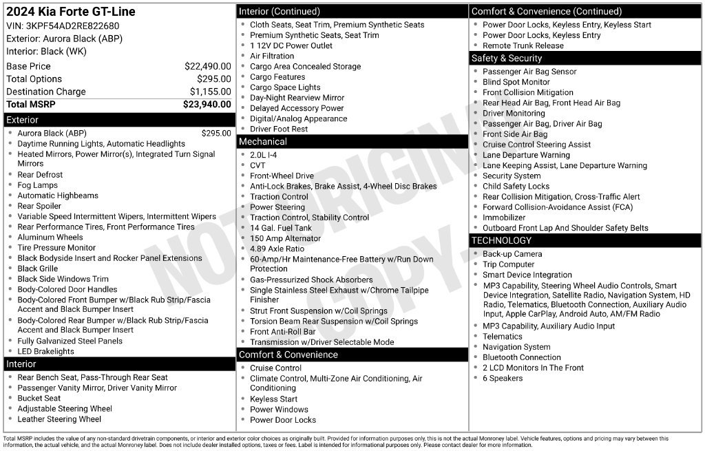 Used 2024 Black Kia GT-Line image 24