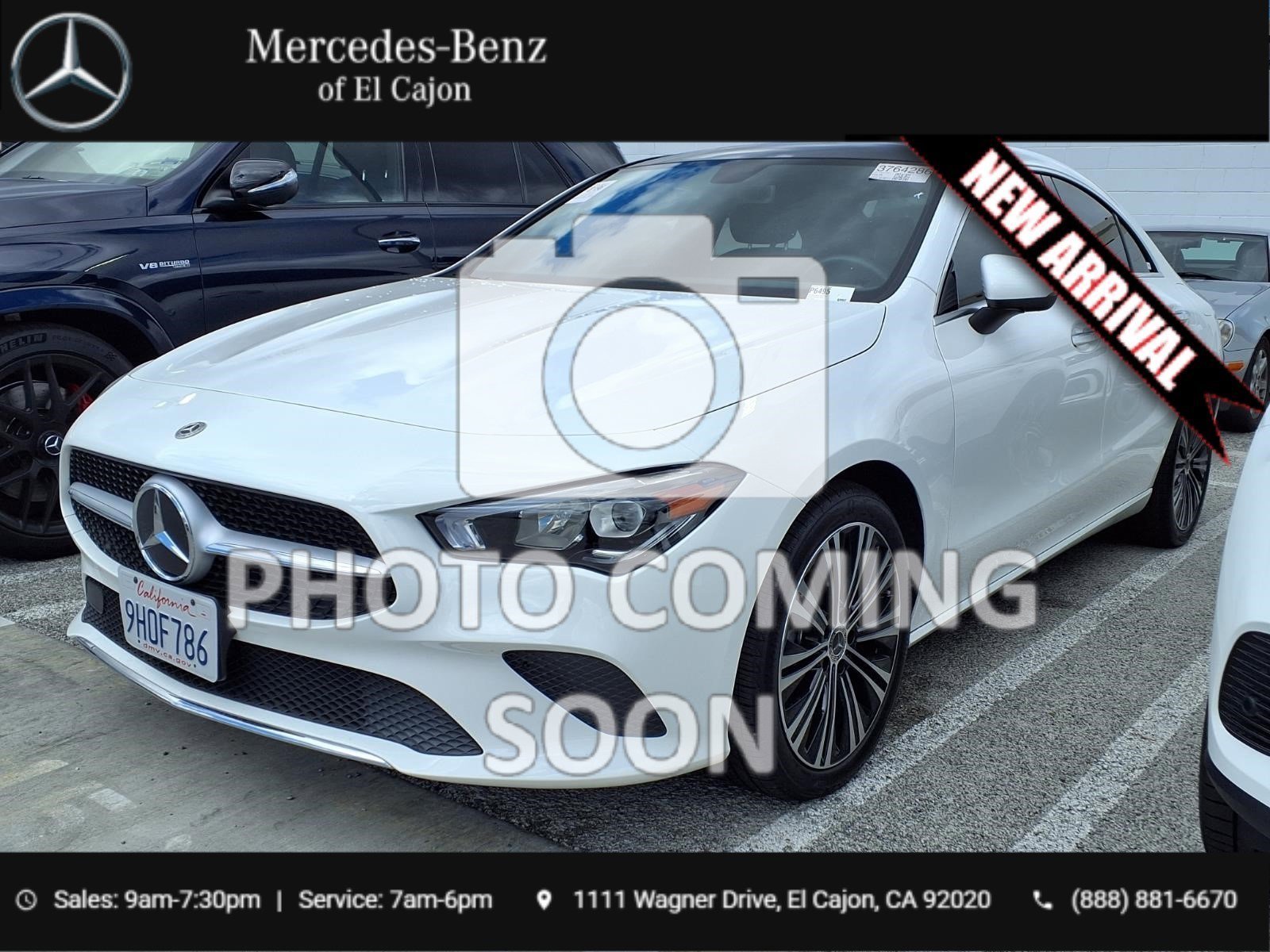 Certified Used 2023 Polar White Mercedes-Benz CLA250C image 1