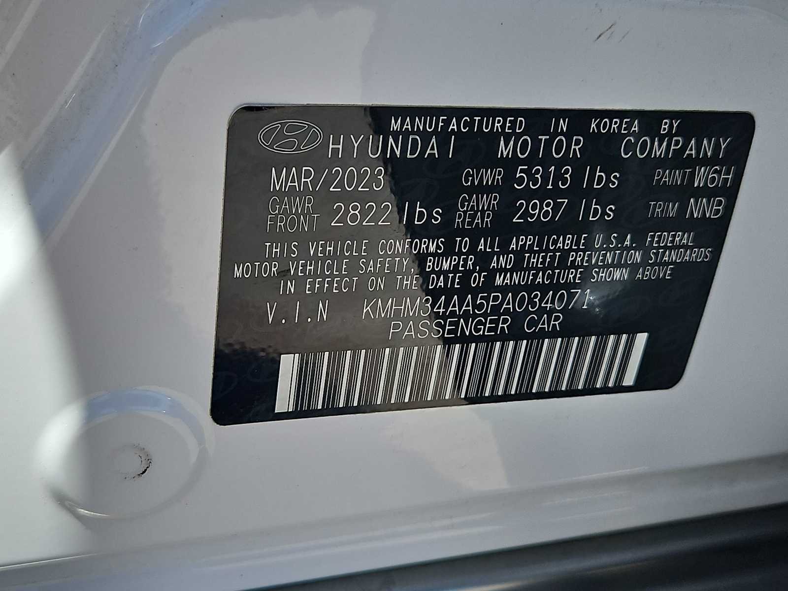 Certified Used 2023 Serenity White Hyundai SEL image 35