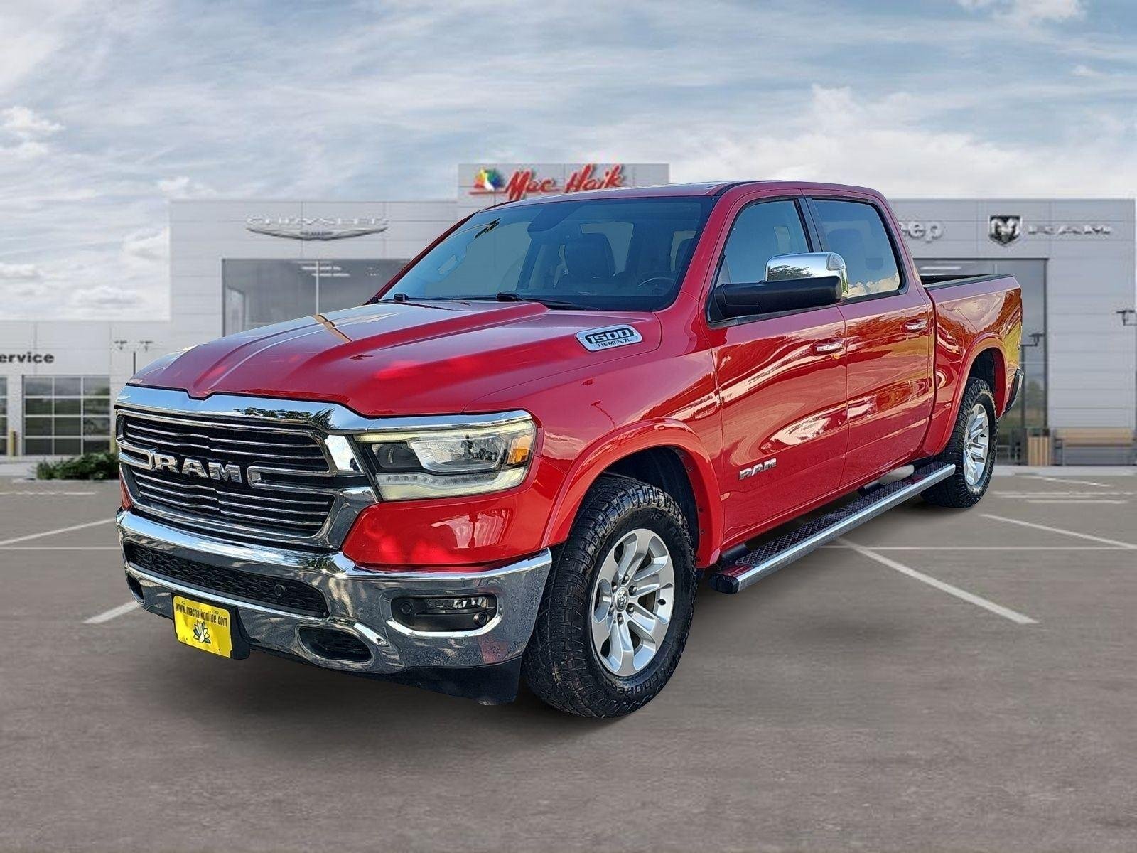 Used 2019 Flame Red Clearcoat Ram Laramie image 1