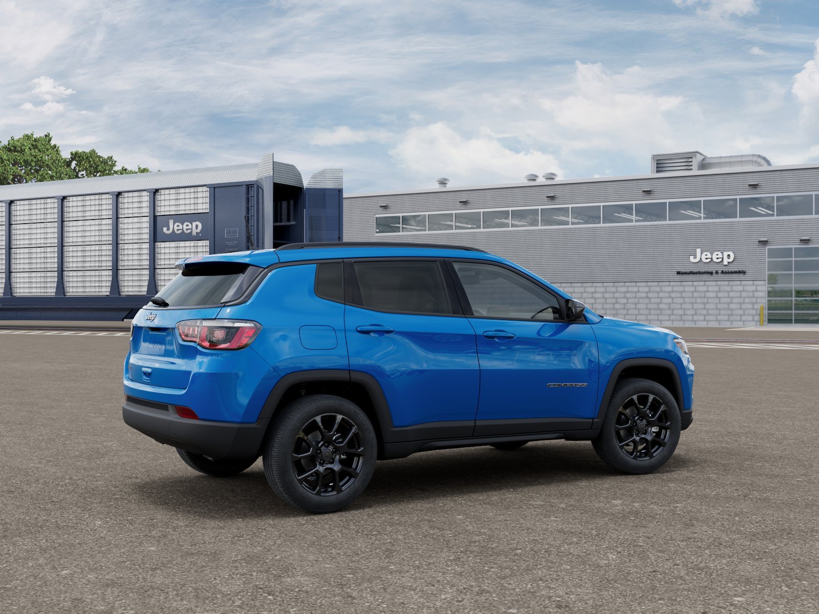 New 2026 Hydro Blue Pearl-Coat Exterior Paint Jeep Latitude image 2