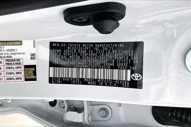 Used 2023 White Toyota SE image 16