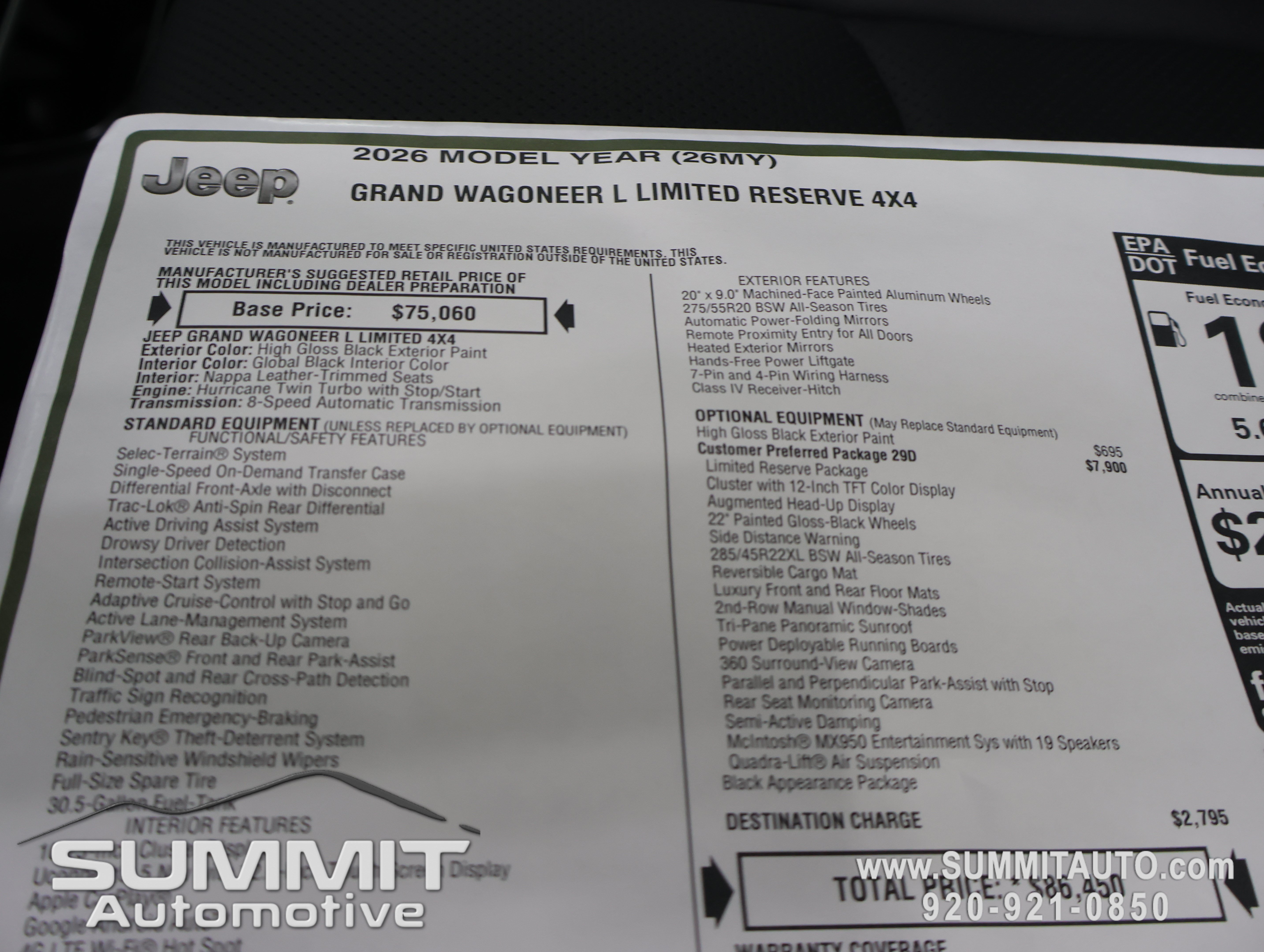 New 2026 Black Jeep Limited Reserve image 49