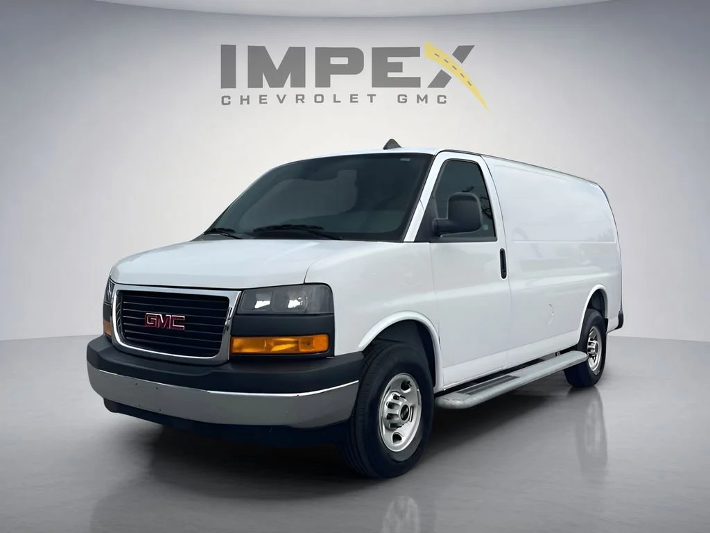 Summit White 2023 GMC Savana Cargo 2500 RWD Van Rear-Wheel Drive