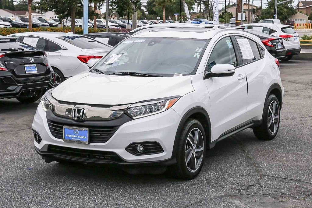 Used 2021 Platinum White Pearl Honda EX image 3