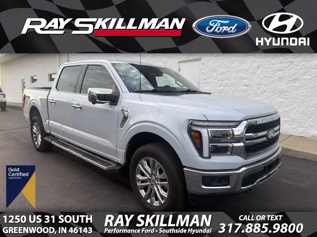 Certified Used 2025 White Ford Lariat image 1