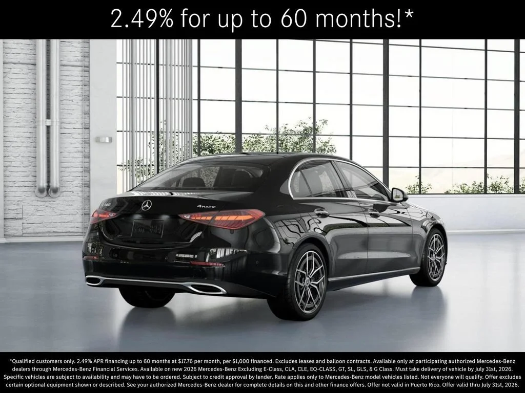 New 2026 Black Mercedes-Benz C 300 image 64