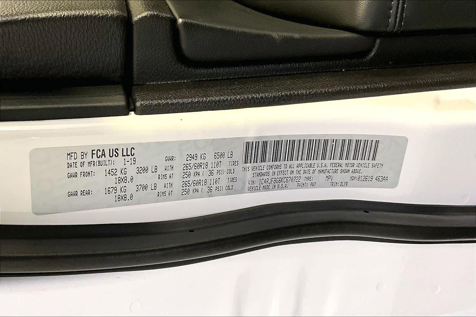 Used 2019 Bright White Clear Coat Jeep Limited image 34