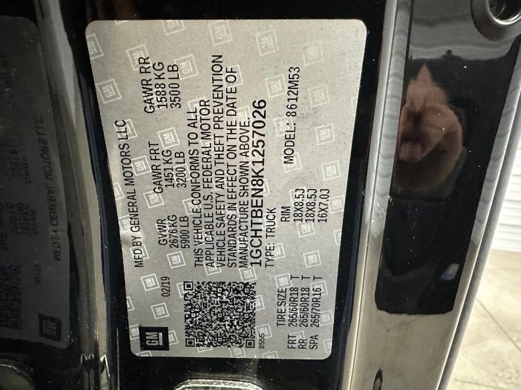 Used 2019 Black Chevrolet 4WD Work Truck image 35