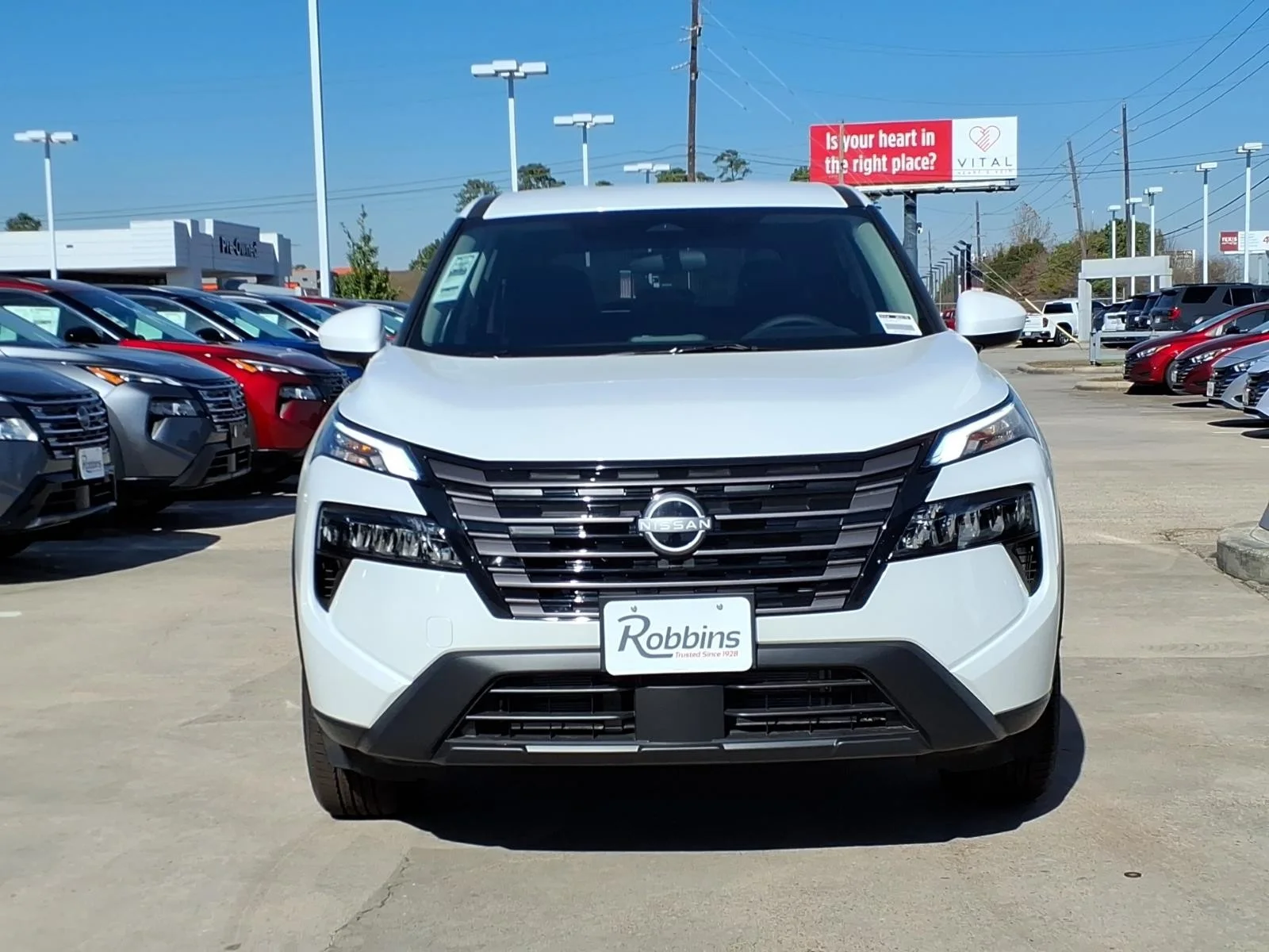 2026 Nissan Rogue SV White at Robbins Nissan