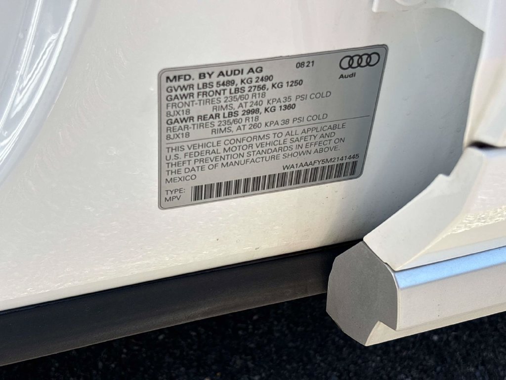 Used 2021 White Audi 45 Premium image 32