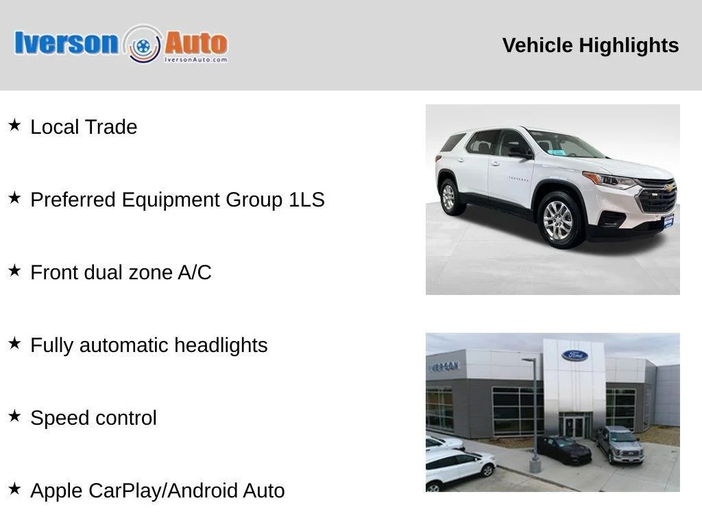 Used 2021 Summit White Chevrolet LS image 2