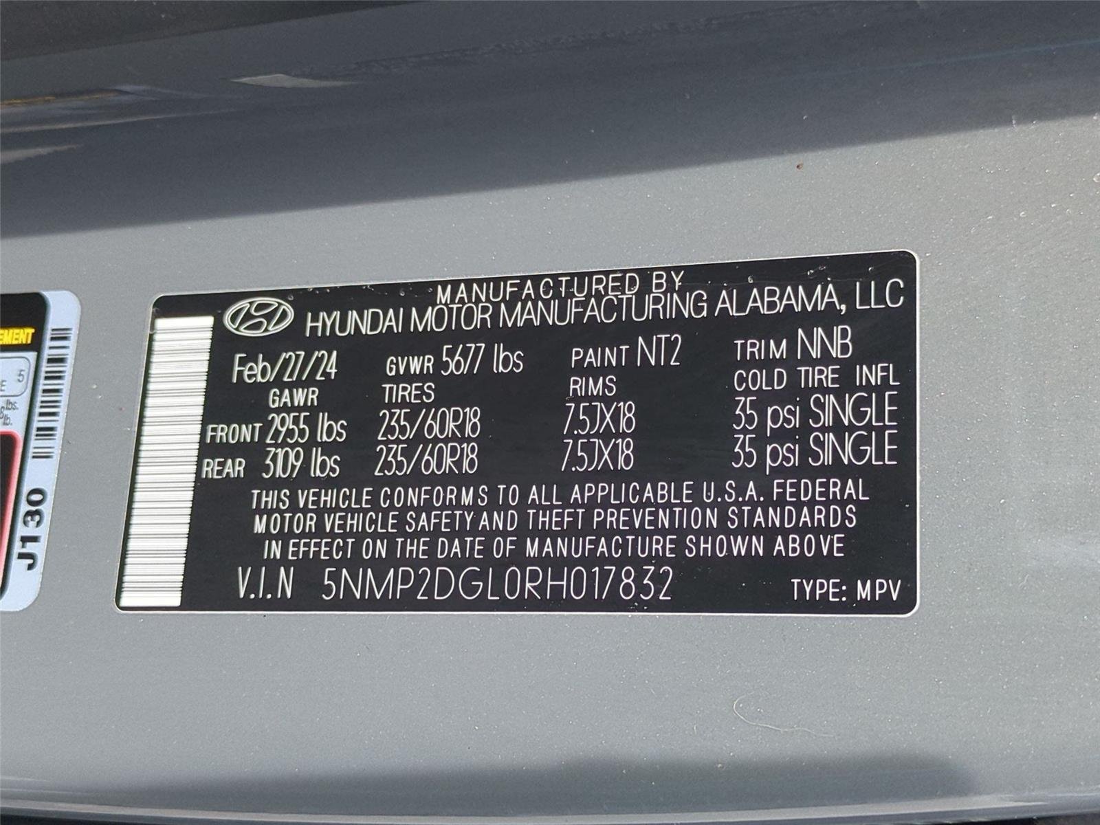Used 2024 Hampton Gray Hyundai SEL image 39