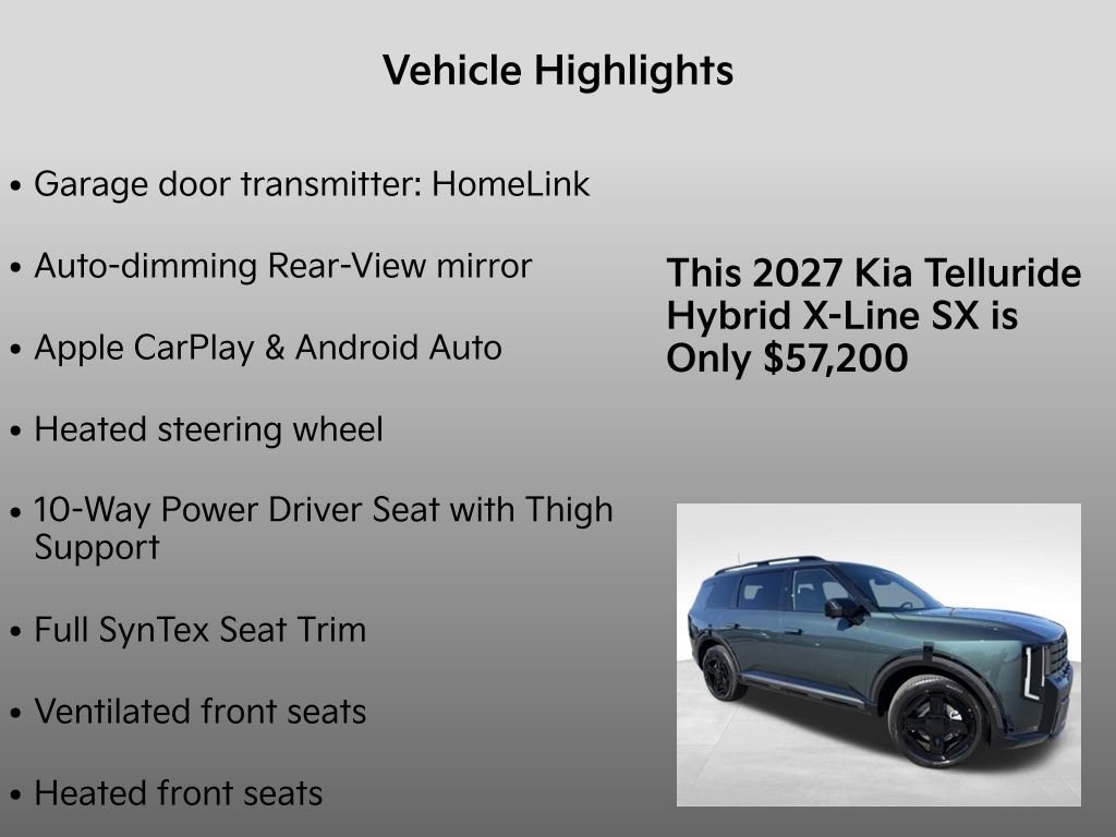 New 2027 Black Jade Green Kia X-LINE SX image 35