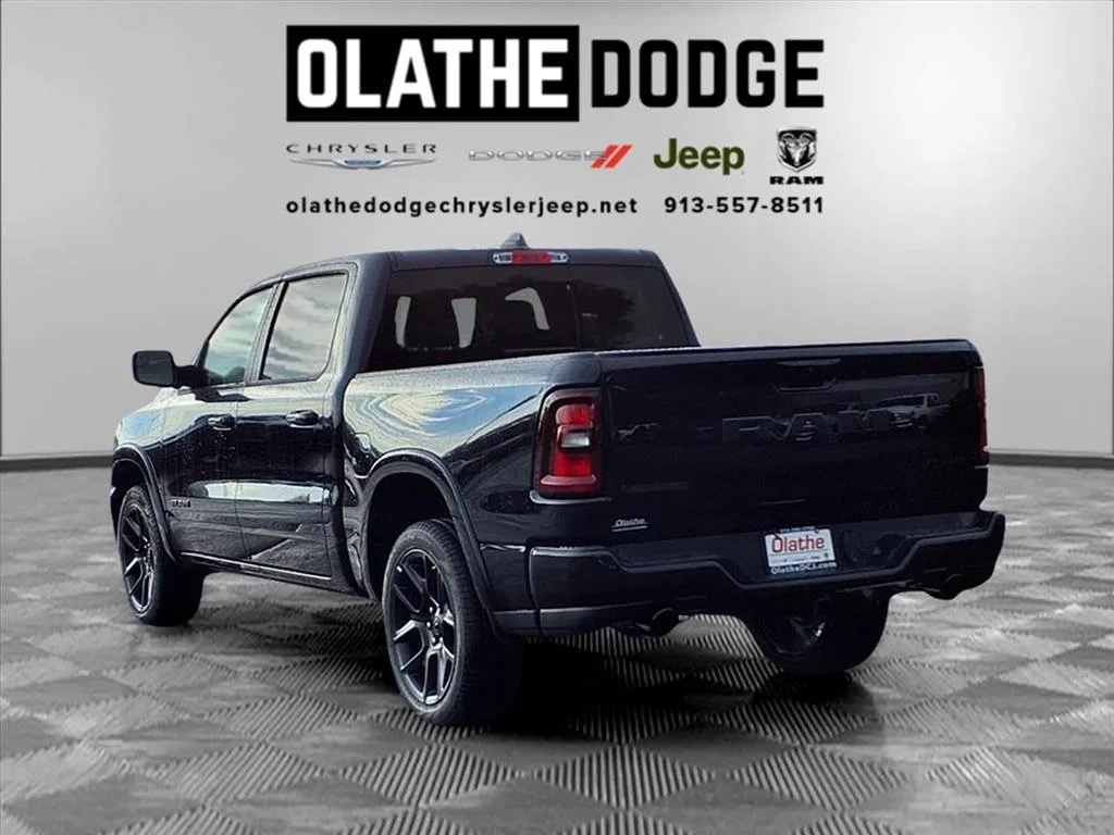 New 2026 Diamond Black Crystal Pearl-Coat Exterior Paint RAM Laramie image 3