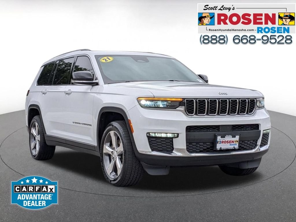 Used 2021 White Jeep Limited image 1