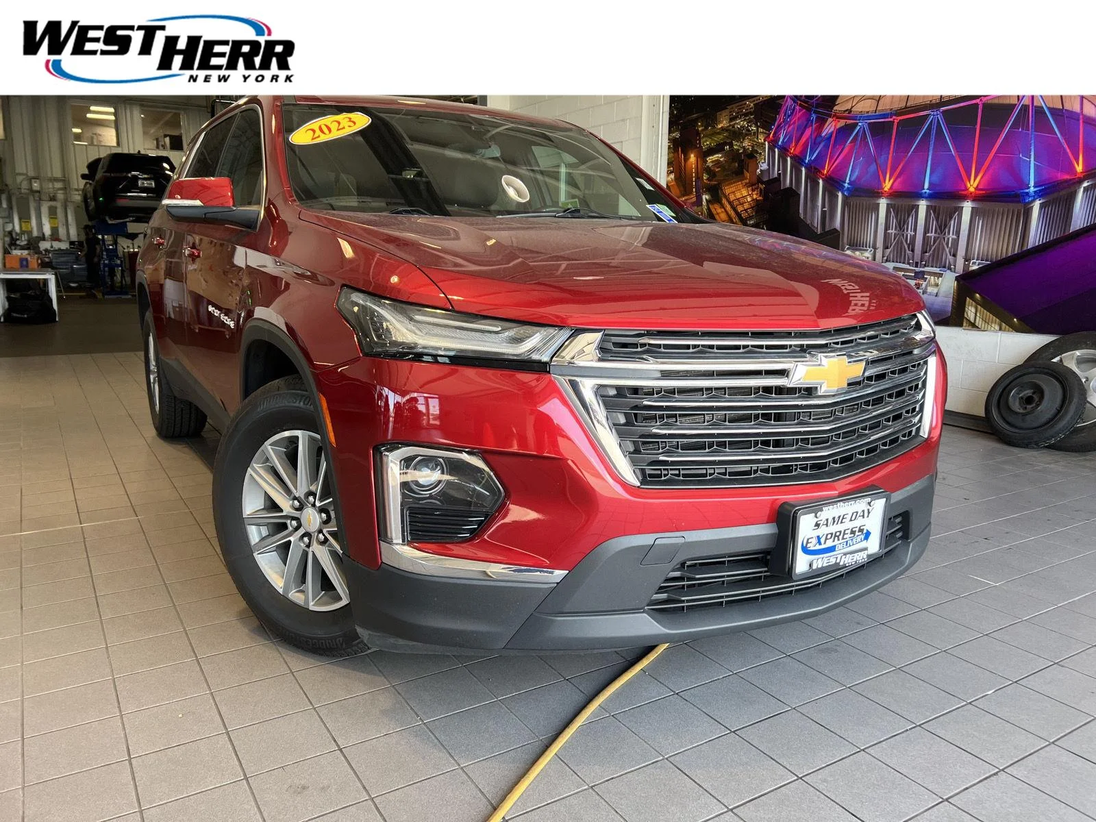 Used 2023 Radiant Red Tintcoat Chevrolet LT Cloth image 1
