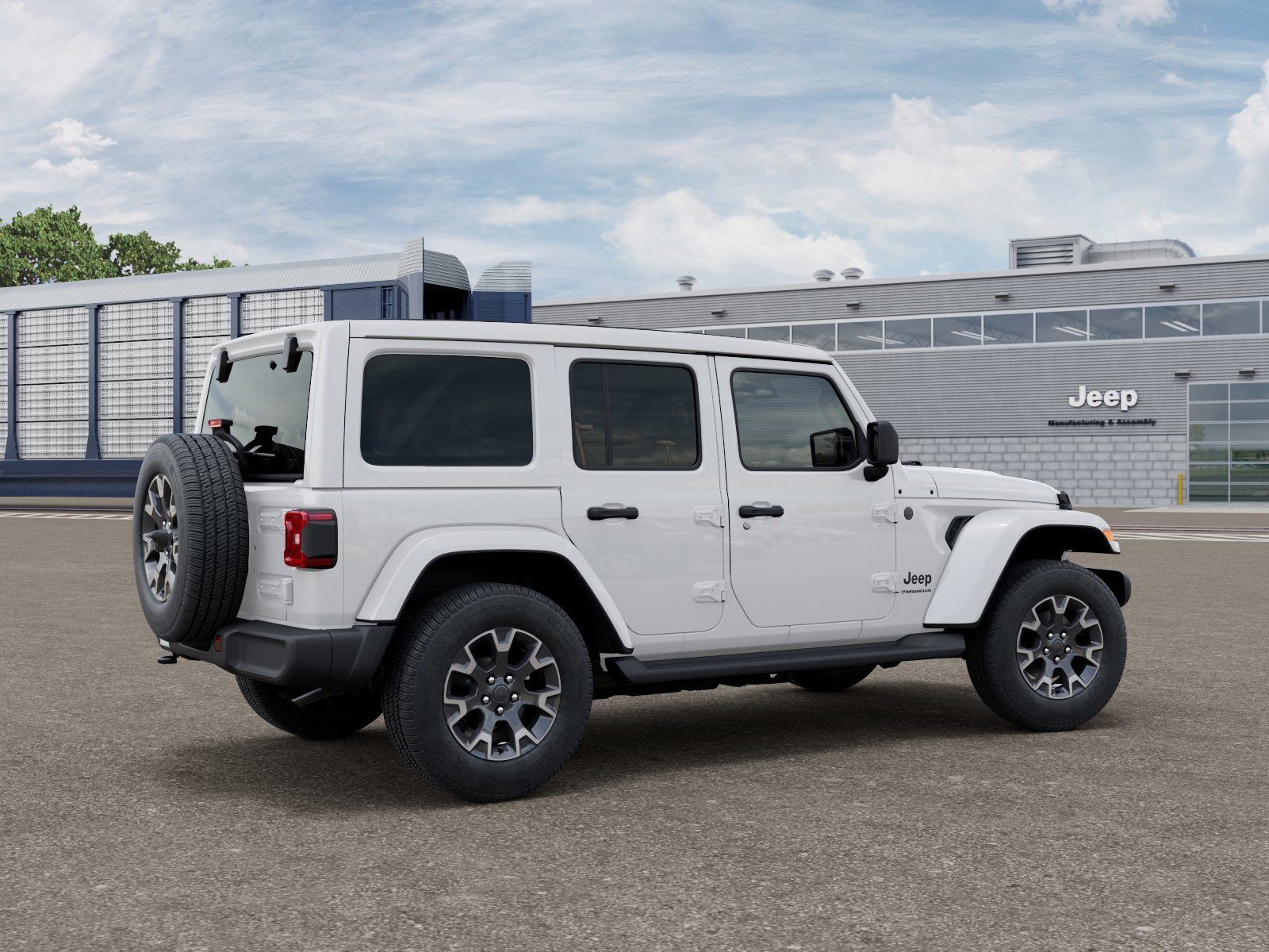 New 2026 Bright White Clear-Coat Exterior Paint Jeep Sahara image 2