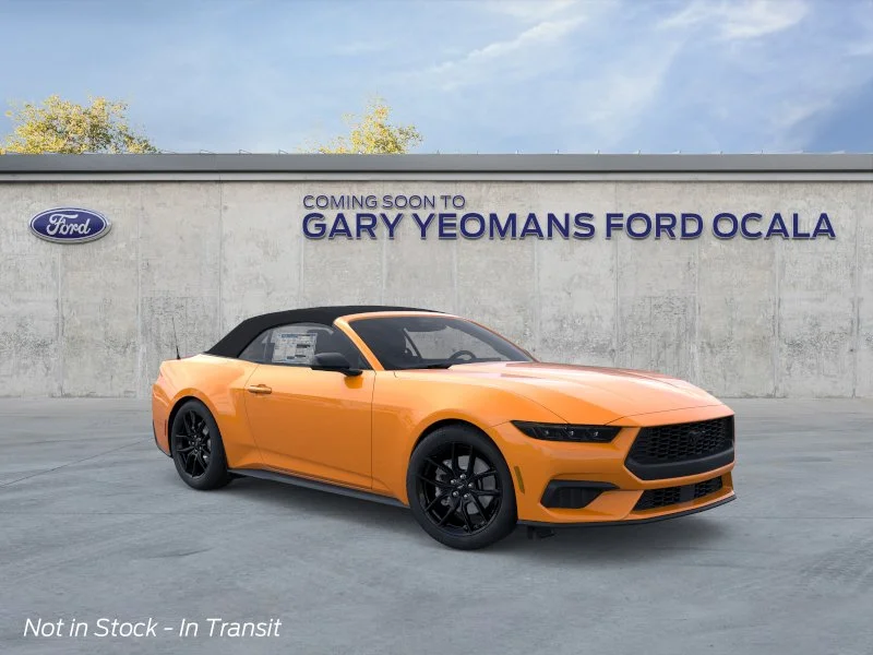 New 2026 Orange Fury Metallic Tri-coat Ford EcoBoost® Convertible image 7