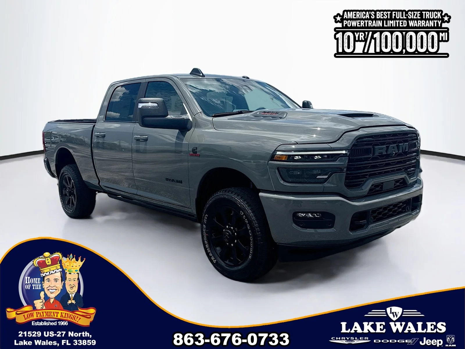 New 2026 Ceramic Gray Clear-Coat Exterior Paint RAM LARAMIE image 1