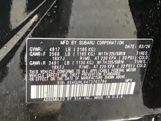 Used 2026 Black Subaru Limited image 31