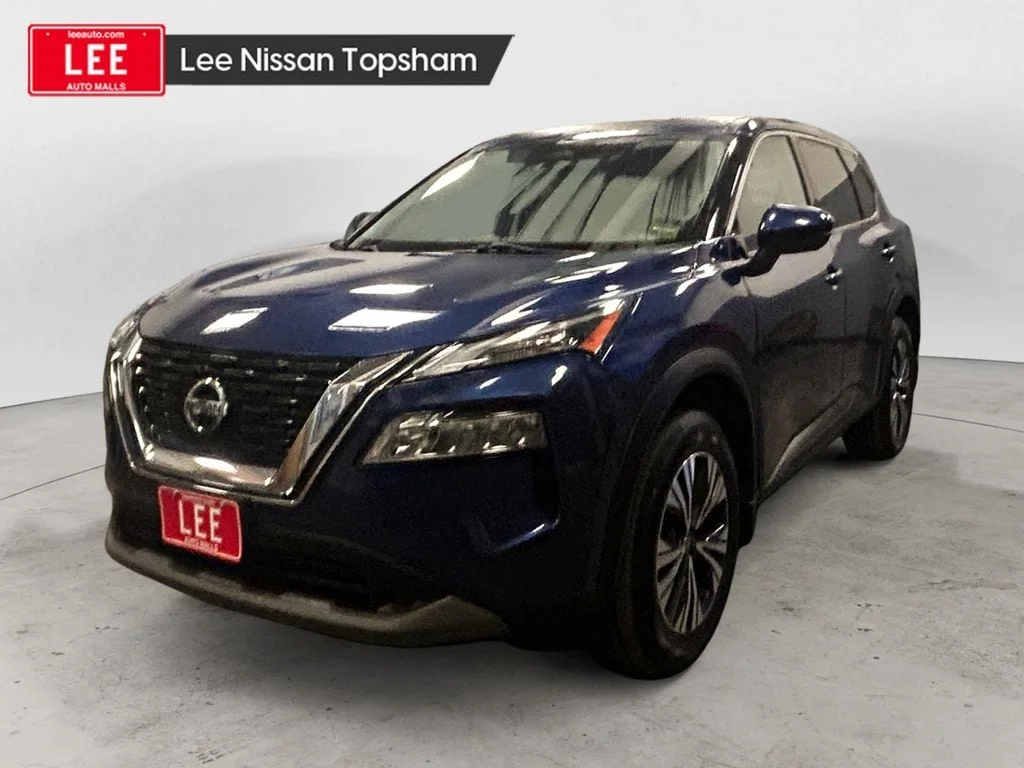 Used 2021 Caspian Blue Nissan SV image 1