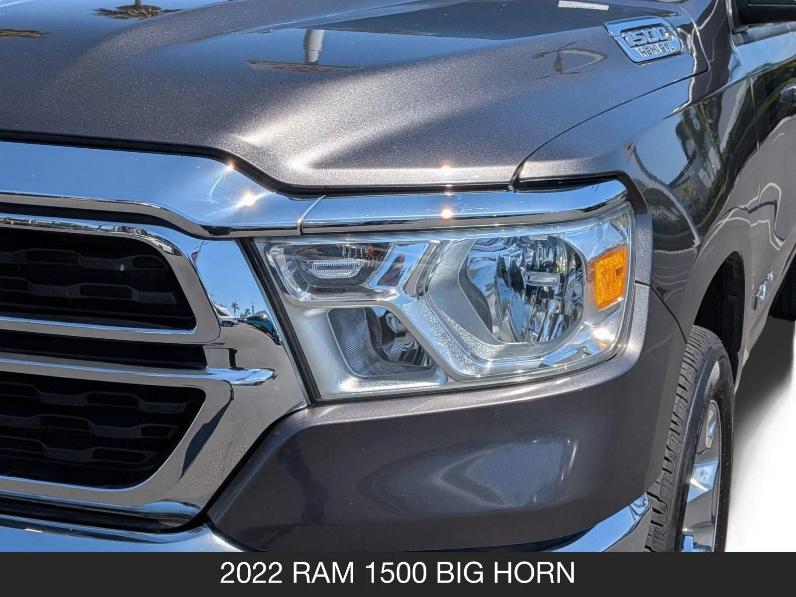 Used 2022 Granite Crystal Metallic Clearcoat Ram Big Horn image 11