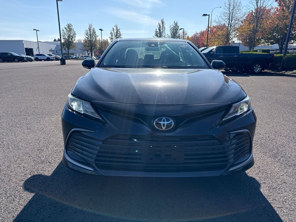 Used 2021 Midnight Black Metallic Toyota LE image 2