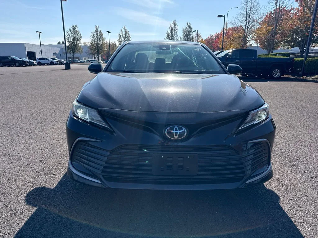 Used 2021 Midnight Black Metallic Toyota LE image 2