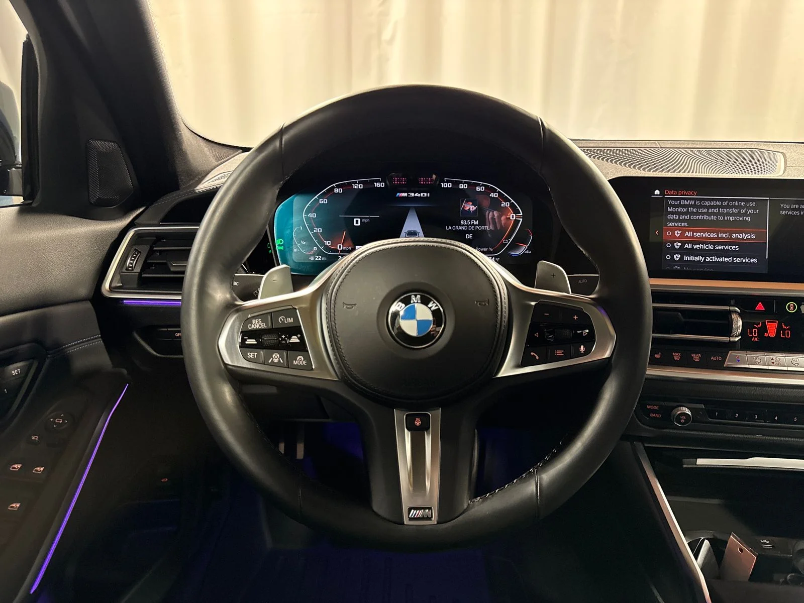 Used 2021 Blue Metallic BMW M340i xDrive image 22