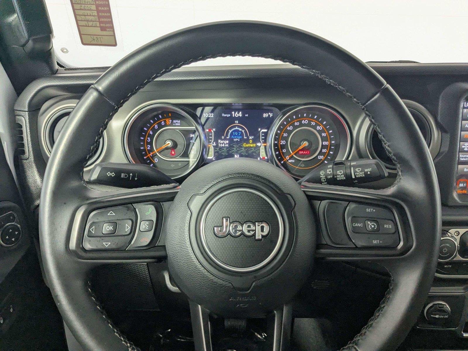 Used 2022 Bright White Clearcoat Jeep Unlimited Sport S image 14