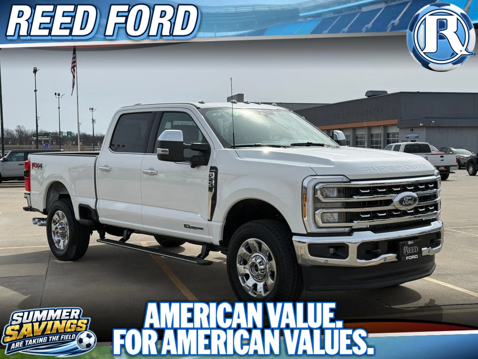 New 2026 Star White Metallic Tri-Coat Ford LARIAT image 1