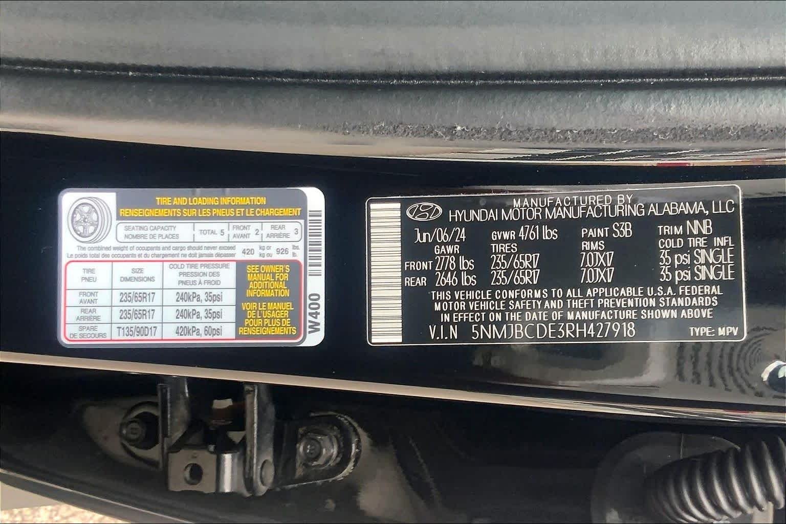 Used 2024 Black Pearl Hyundai SEL image 31