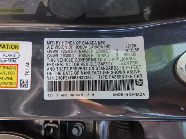 2026 Honda Civic Sport - Photo 25