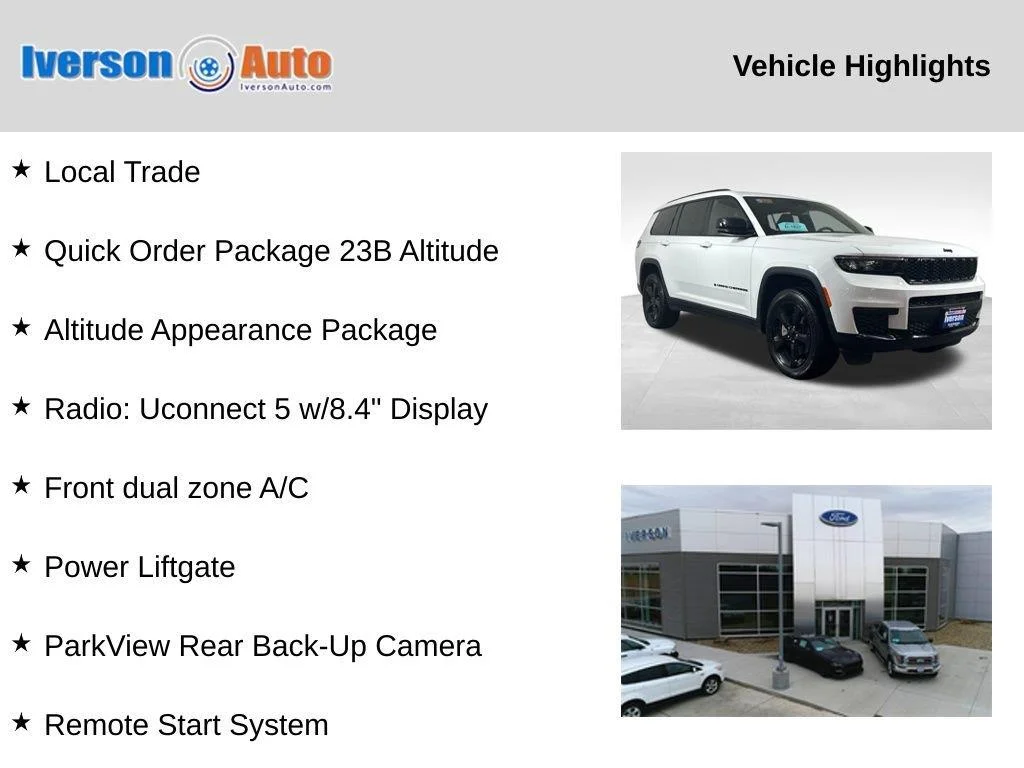 Used 2023 Bright White Clearcoat Jeep Altitude image 2