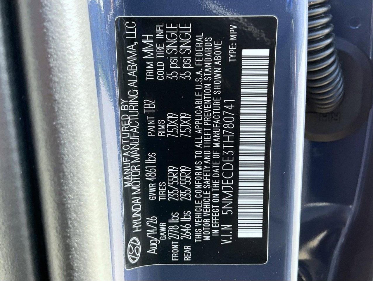 New 2026 Blue Hyundai Limited image 26