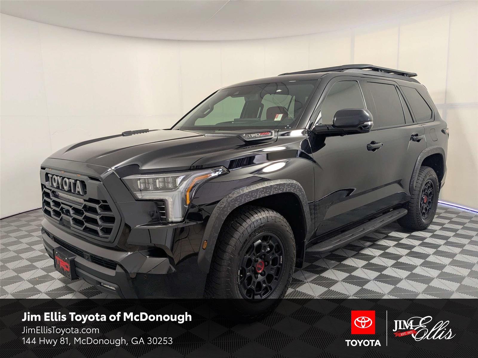 Certified Used 2025 Midnight Black Metallic Toyota TRD Pro image 1