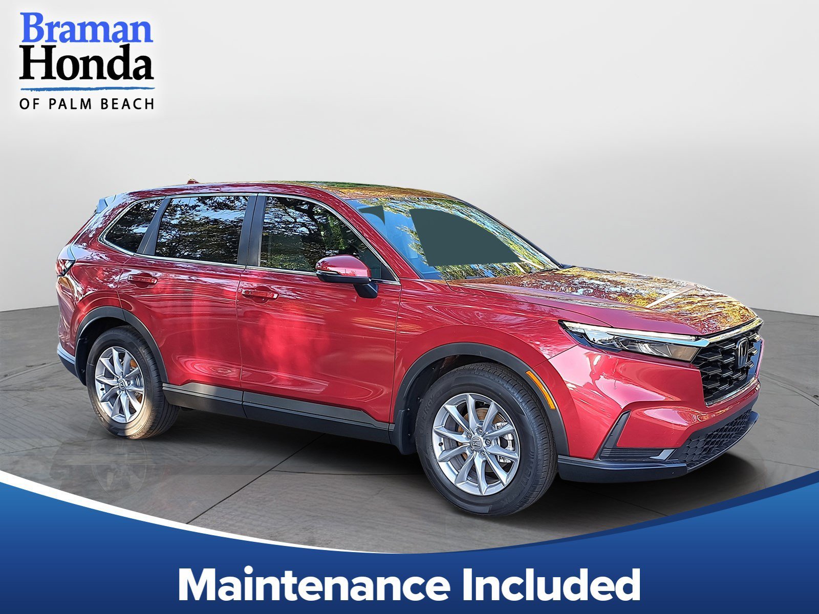 New 2026 Radiant Red Metallic Honda EX image 1