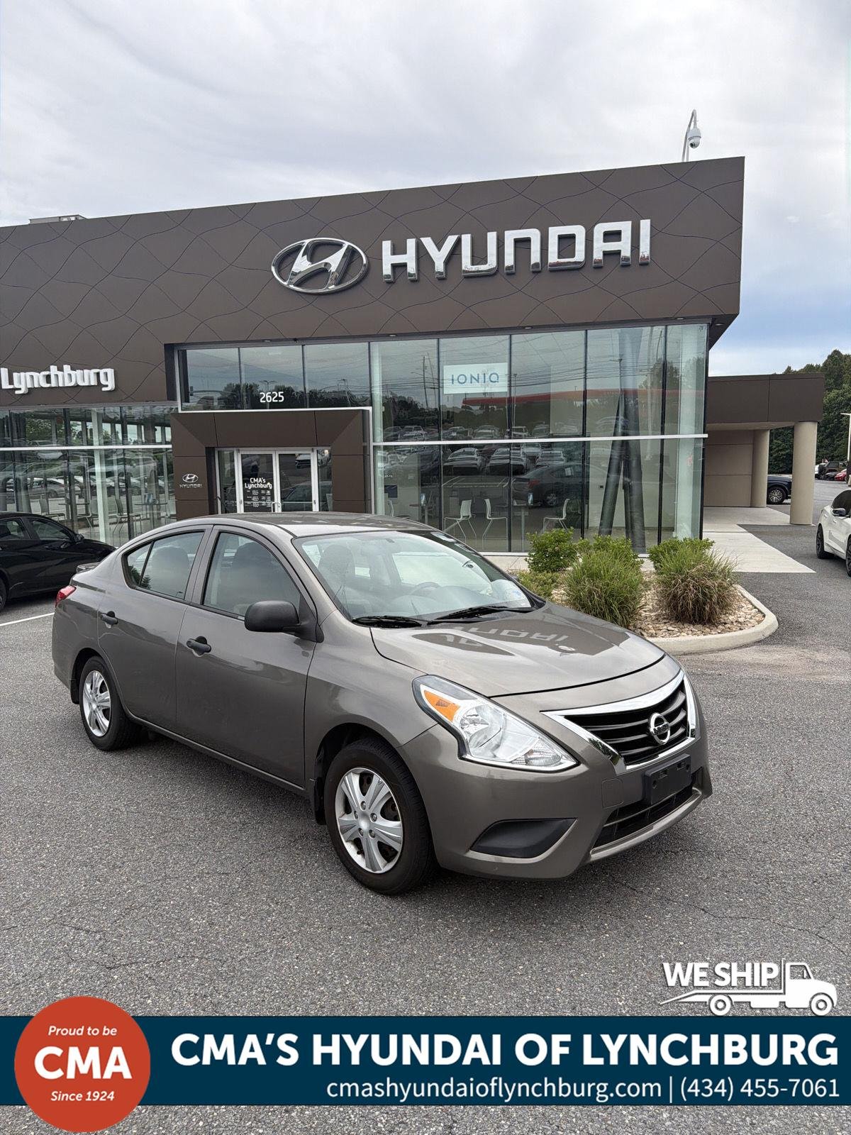 Used 2015 Nissan Versa Sedan S Plus with VIN 3N1CN7APXFL959973 for sale in Lynchburg, VA