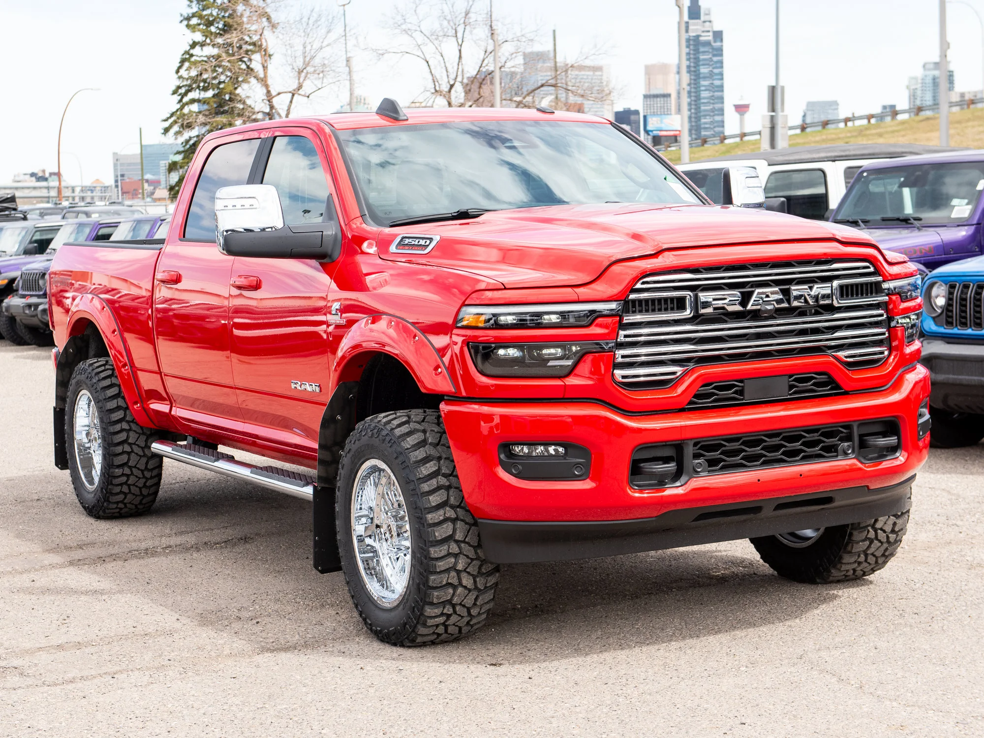 Used 2026 Red RAM Laramie*, 2 Inch Lift, 20 Inch Chrome Wheels, 35 Inch Tires, Trigger Industries MudFlaps image 16