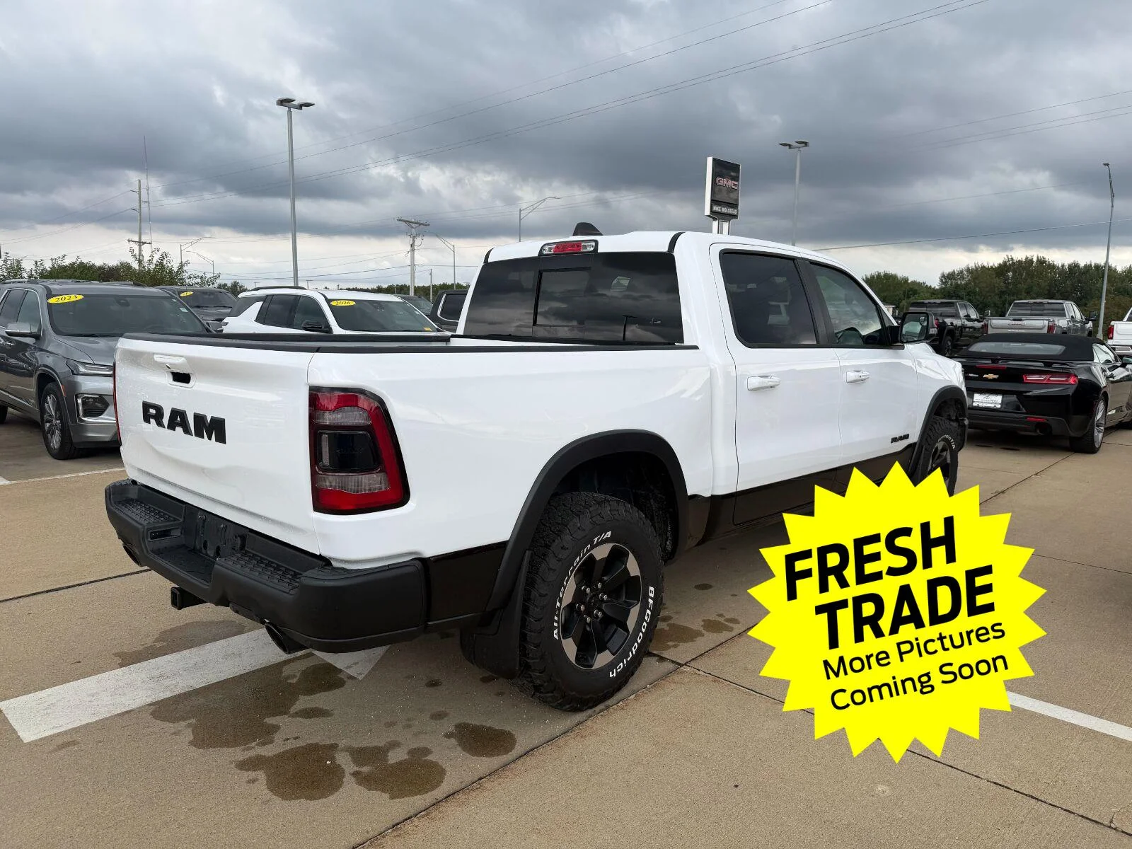 Used 2020 Bright White Clearcoat Ram Rebel image 3
