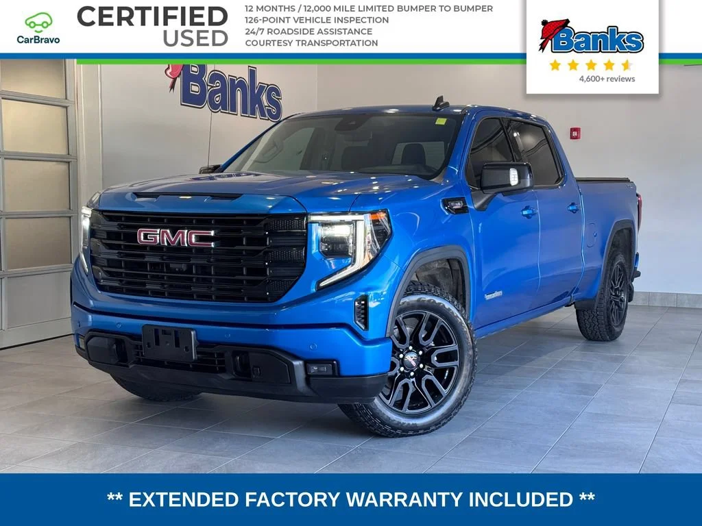 Certified Used 2024 Dynamic Blue Metallic GMC Elevation image 1