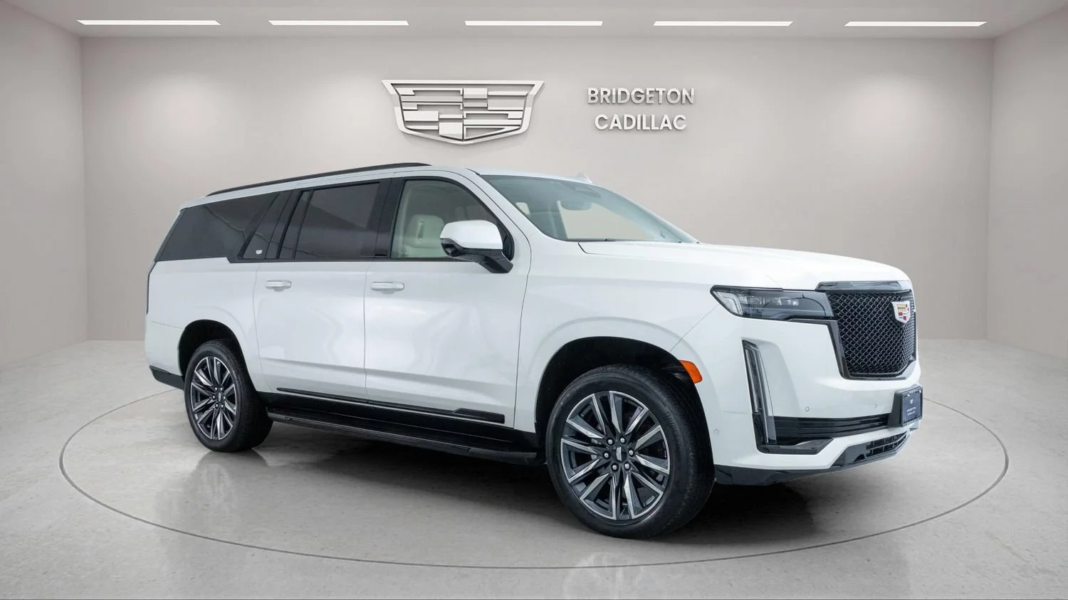 Used 2024 Crystal White Tricoat Cadillac Sport Platinum image 1